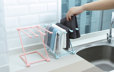 Foldable Dishcloth Shelf Kitchen Accessories Gadget Organizer